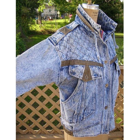 AWESOME Vintage Sergio Valente Denim jacket size M 8-10 - Picture 5 of 15